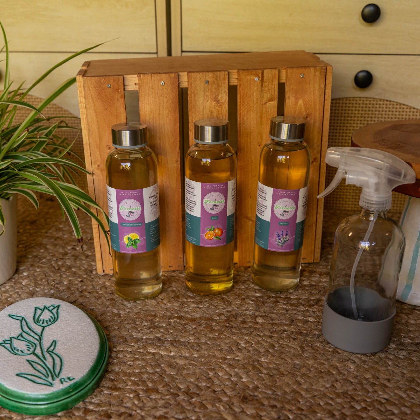 All-Purpose Cleaning Concentrates in Glass Bottle