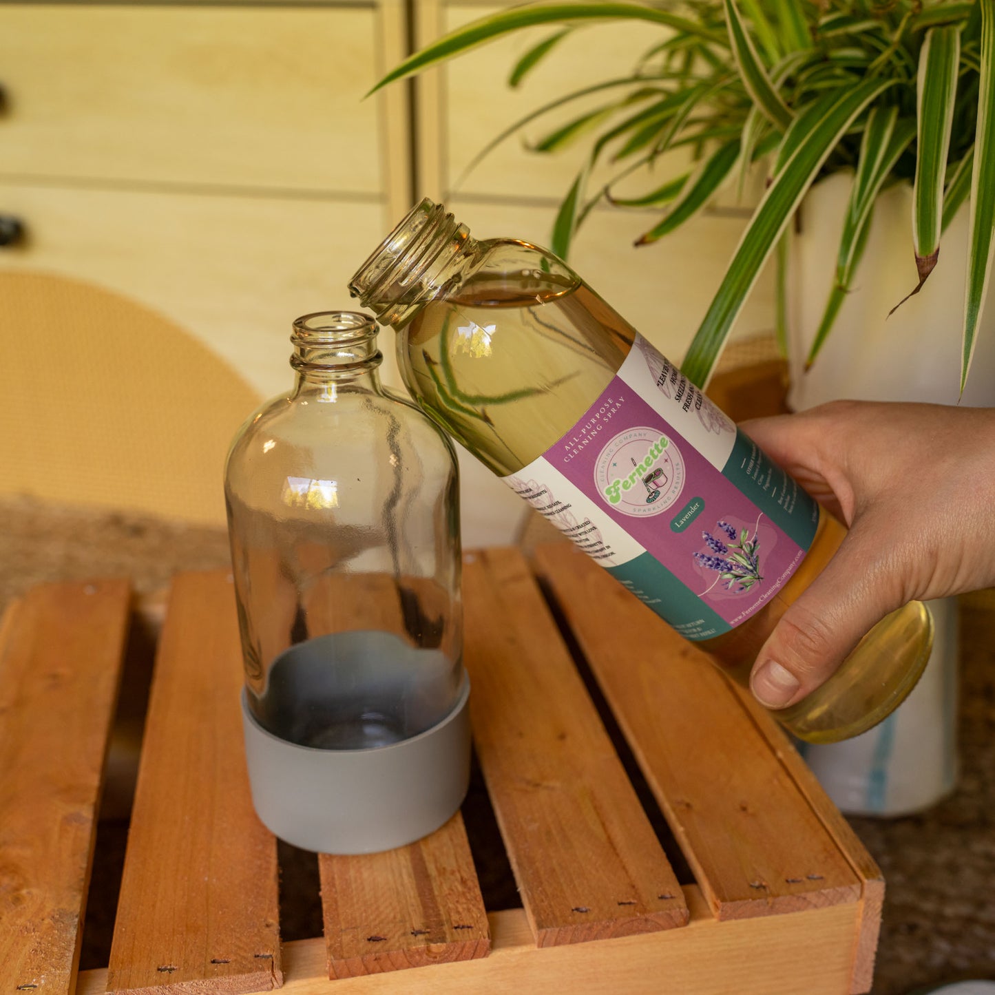 All-Purpose Cleaning Concentrates in Glass Bottle