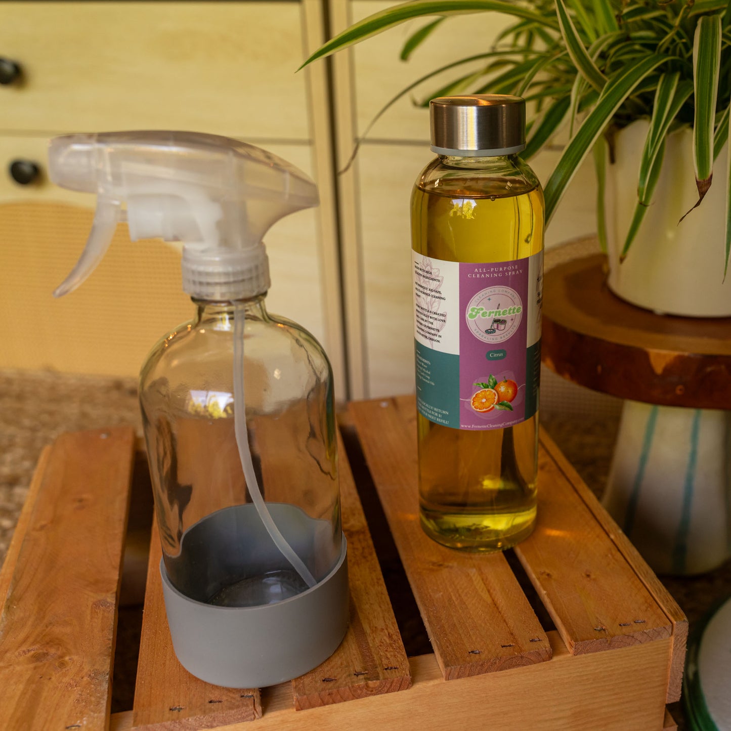 All-Purpose Cleaning Concentrates in Glass Bottle