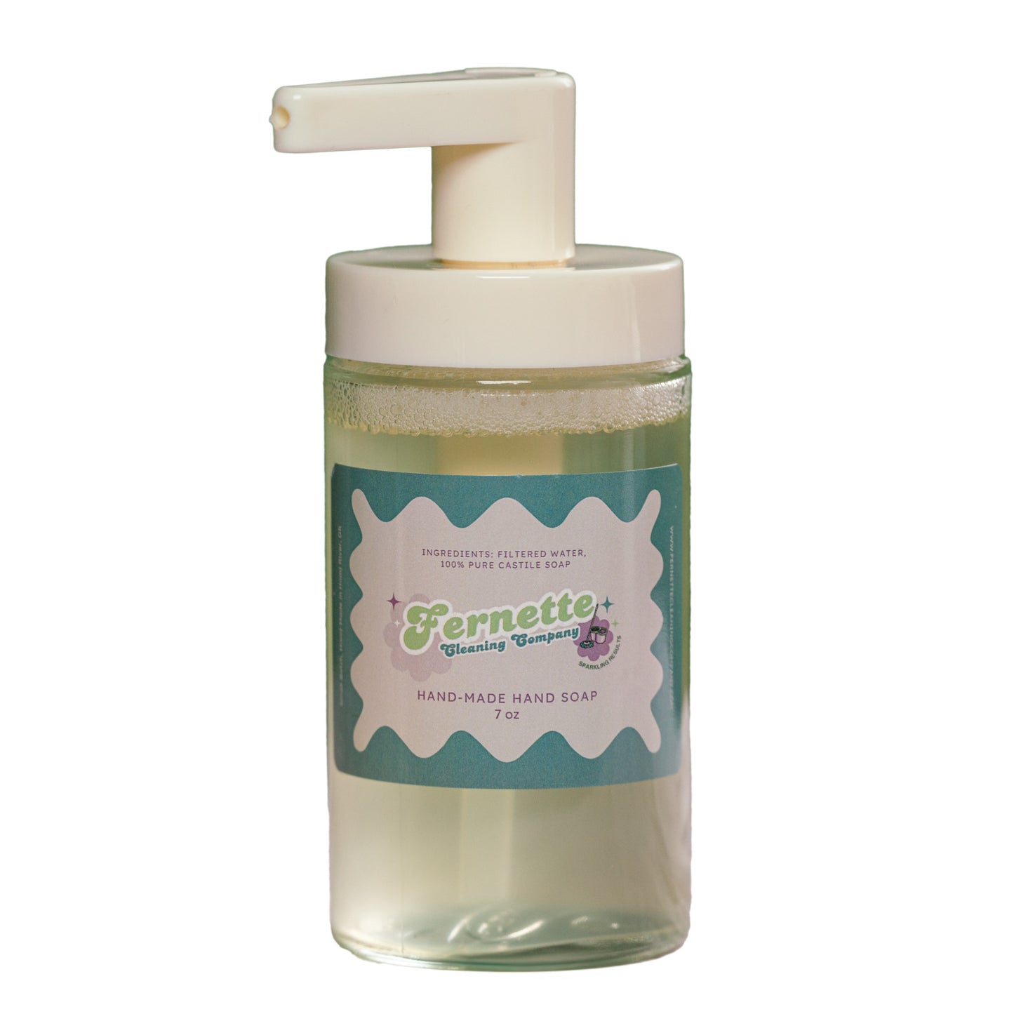 Fernette Cleaning Co Hand Soap White Background