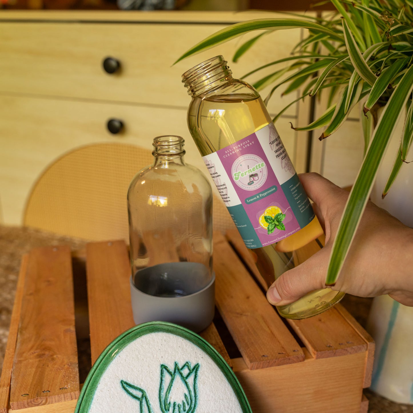 All-Purpose Cleaning Concentrates in Glass Bottle