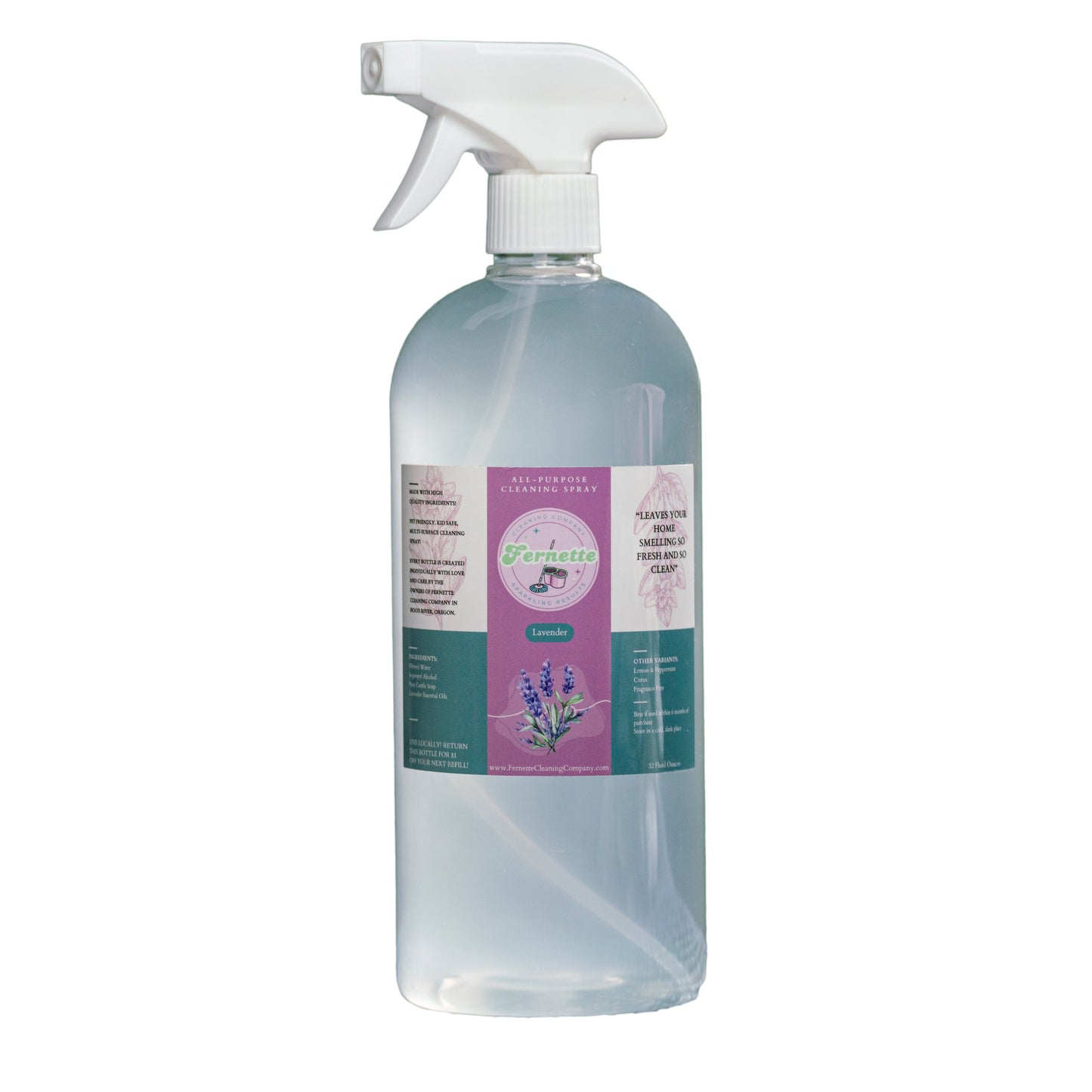 Fernette Cleaning Co Lavender Spray Single