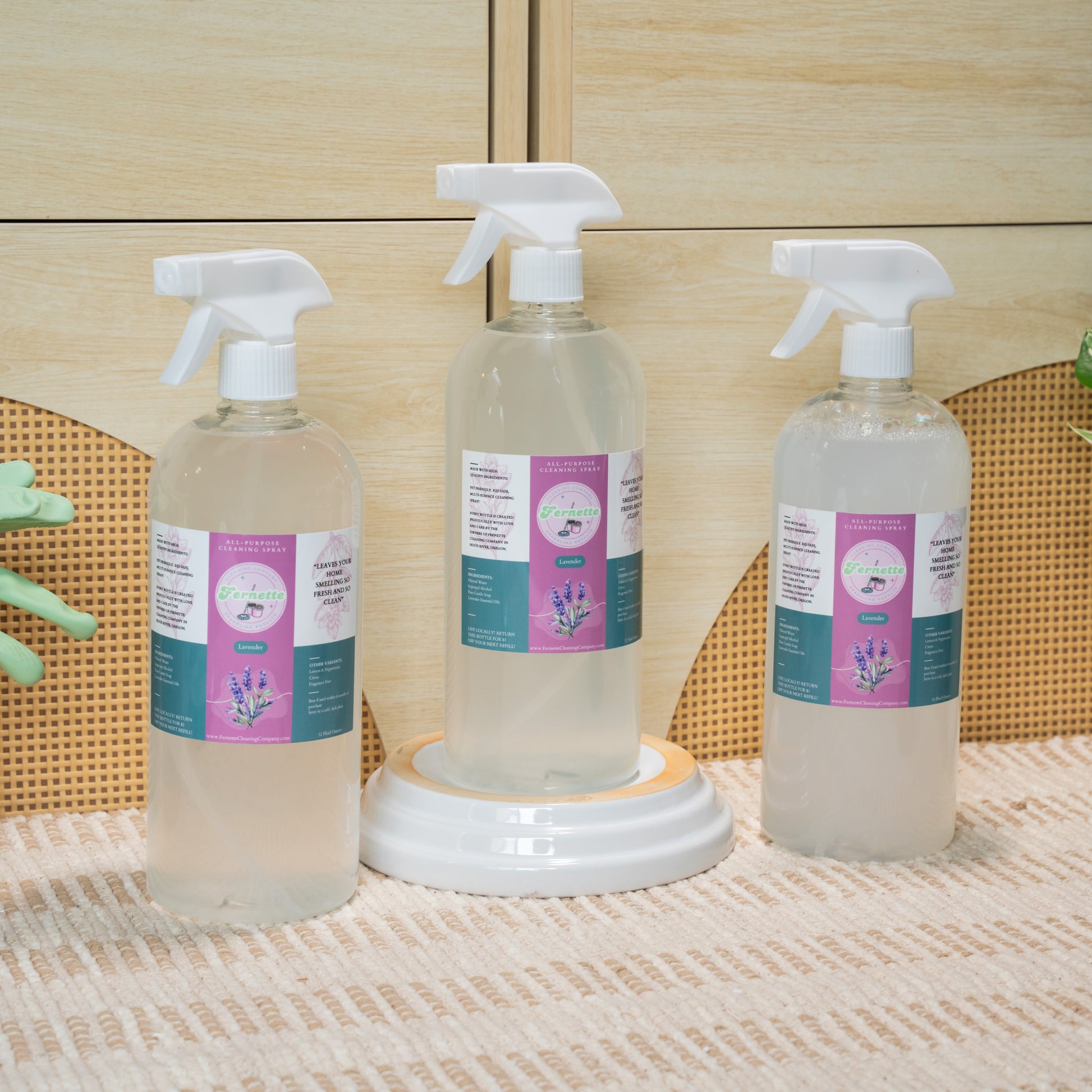 Fernette Cleaning Co Lavender Spray x3